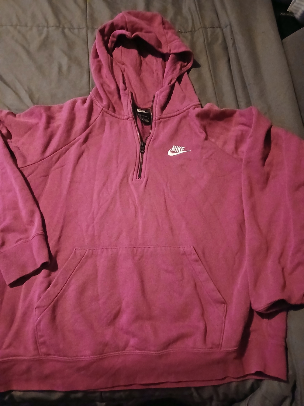 Nike Half-Zip Hoodie in Berry